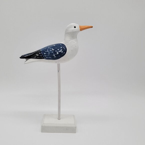 Set of 3 Wooden Sea Gull Statues Decor - Picture 11 of 11